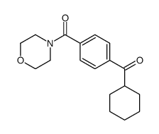 cyclohexyl-[4-(morpholine-4-carbonyl)phenyl]methanone Structure