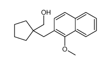 [1-[(1-methoxynaphthalen-2-yl)methyl]cyclopentyl]methanol Structure