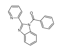 phenyl-(2-pyridin-2-ylbenzimidazol-1-yl)methanone结构式