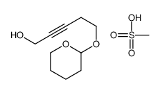 methanesulfonic acid,5-(oxan-2-yloxy)pent-2-yn-1-ol结构式