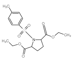 diethyl 1-tosylpyrrolidine-2,5-dicarboxylate structure