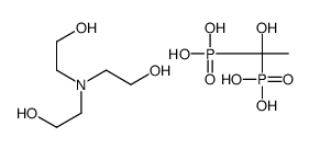 (1-hydroxyethylidene)bisphosphonic acid, compound with 2,2',2''-nitrilotris[ethanol] (1:1)结构式