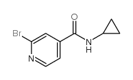 2-Bromo-N-cyclopropylisonicotinamide structure