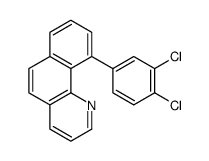 10-(3,4-Dichlorophenyl)benzo[h]quinoline结构式