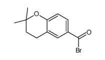 2,2-dimethyl-3,4-dihydrochromene-6-carbonyl bromide结构式