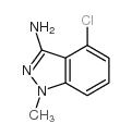 4-氯-1-甲基-1H-吲唑-3-胺结构式