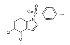 5-chloro-4-oxo-1-(p-toluenesulfonyl)-4,5,6,7-tetrahydroindole Structure