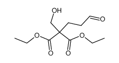 hydroxymethyl-(3-oxo-propyl)-malonic acid diethyl ester Structure