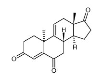 10α-Androsta-4,9(11)-dien-3,6,17-trion Structure