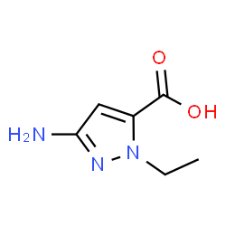 3-Amino-1-ethyl-1H-pyrazole-5-carboxylic acid Structure