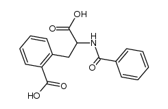 N-benzoyl-2-carboxyphenylalanine结构式