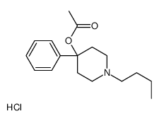 (1-butyl-4-phenylpiperidin-4-yl) acetate,hydrochloride Structure