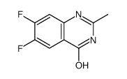 6,7-DIFLUORO-2-METHYLQUINAZOLIN-4(3H)-ONE structure