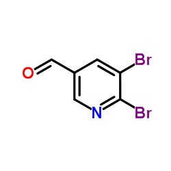 2,3-二溴吡啶-5-甲醛结构式