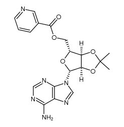 O2',O3'-isopropylidene-O5'-nicotinoyl-adenosine结构式