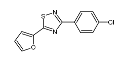 3-(4-chlorophenyl)-5-(furan-2-yl)-1,2,4-thiadiazole Structure