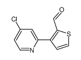 3-(4-chloro-pyridin-2-yl)-thiophene-2-carbaldehyde结构式