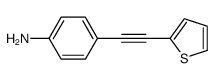 4-(2-thiophen-2-ylethynyl)aniline Structure