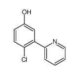 4-chloro-3-pyridin-2-ylphenol Structure