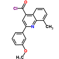 2-(3-Methoxyphenyl)-8-methyl-4-quinolinecarbonyl chloride structure