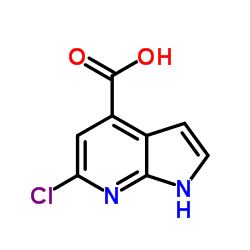 1H-Pyrrolo[2,3-b]pyridine-4-carboxylic acid, 6-chloro- Structure