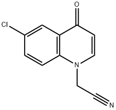 2-(6-chloro-4-oxoquinolin-1(4H)-yl)acetonitrile Structure