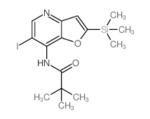 N-(6-Iodo-2-(trimethylsilyl)furo[3,2-b]pyridin-7-yl)pivalamide Structure