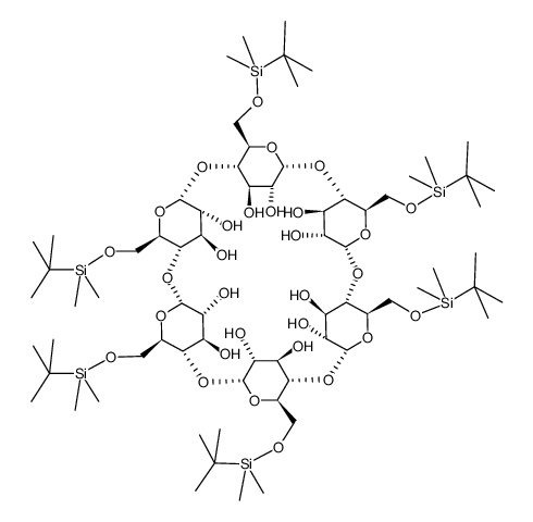 HEXAKIS-6-(DIMETHYL-TERT-BUTYLSILYL)-ALPHA-CYCLODEXTRIN Structure