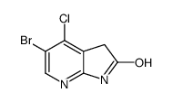 5-bromo-4-chloro-1H,2H,3H-pyrrolo[2,3-b]pyridin-2-one Structure