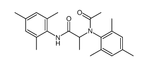 Propanamide, 2-[acetyl(2,4,6-trimethylphenyl)amino]-N-(2,4,6-trimethylphenyl)- (9CI)结构式