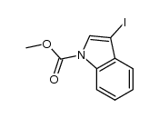 methyl 3-iodoindole-1-carboxylate Structure