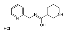 N-(PYRIDIN-2-YLMETHYL)PIPERIDINE-3-CARBOXAMIDE HYDROCHLORIDE Structure