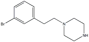 1-[2-(3-Bromo-phenyl)-ethyl]-piperazine结构式