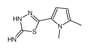 5-(1,5-Dimethyl-1H-pyrrol-2-yl)-1,3,4-thiadiazol-2-amine结构式