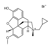 (R)-N-(cyclopropylmethyl)oripavine ammonium bromide结构式