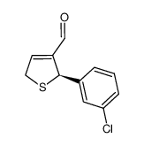 (R)-2-(3-chlorophenyl)-2,5-dihydrothiophene-3-carbaldehyde结构式