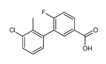 3-(3-chloro-2-methylphenyl)-4-fluorobenzoic acid Structure