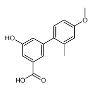 3-hydroxy-5-(4-methoxy-2-methylphenyl)benzoic acid Structure