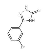 5-(3-溴-苯基)-2,4-二氢-[1,2,4]噻唑-3-硫酮结构式