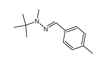 p-Tolualdehyde t-butyl(methyl)hydrazone结构式