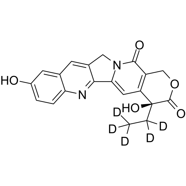 (S)-10-Hydroxycamptothecin-d5结构式