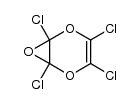 2,3-epoxy-2,3,5,6-tetrachloro-2,3-dihydro-1.4-dioxin Structure