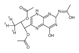 2,3-Dihydro-2-N-acetyl-1',2'-di-O-acetyl-biopterin-d3 Structure