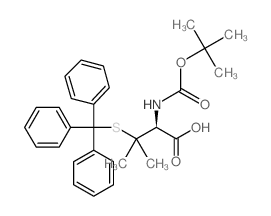 Boc-D-Pen(Trt)-OH structure