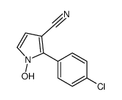 2-(4-chlorophenyl)-1-hydroxypyrrole-3-carbonitrile Structure