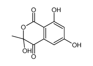 3,6,8-trihydroxy-3-methylisochromene-1,4-dione Structure