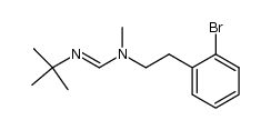 N-methyl-N-[(2-bromophenyl)ethyl]-N'-tert-butylformamidine Structure