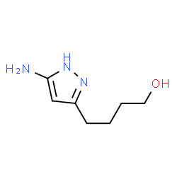 1H-Pyrazole-3-butanol,5-amino- structure