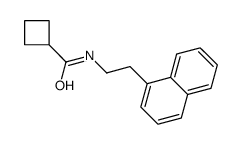 N-(2-(1-naphthalenyl)ethyl)cyclobutanecarboxamide结构式