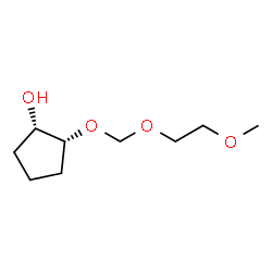 Cyclopentanol, 2-[(2-methoxyethoxy)methoxy]-, (1S-cis)- (9CI) structure